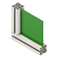 63-100-GN MODULAR SOLUTIONS PVC PANEL<br>1/4" X 48" X 96", GREEN